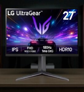 Monitor Gamer Lg 27" Ultragear Plano Fhd Ips (1920X1080)