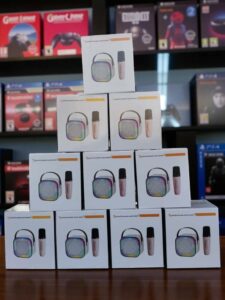 Parlante con Micrófono Portátil