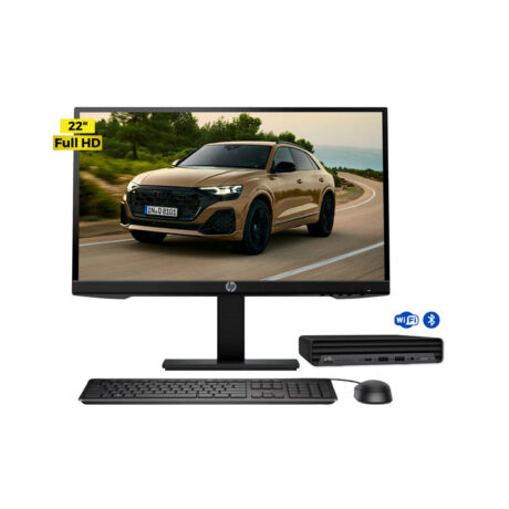 Combo PC HP ProDesk 400 G6 Mini | i5 10ma Gen | 8GB | 256GB SSD | Monitor 22"